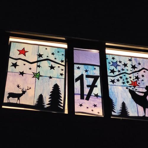 adventkalender im Dorf